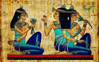 Egyptian papyrus painting